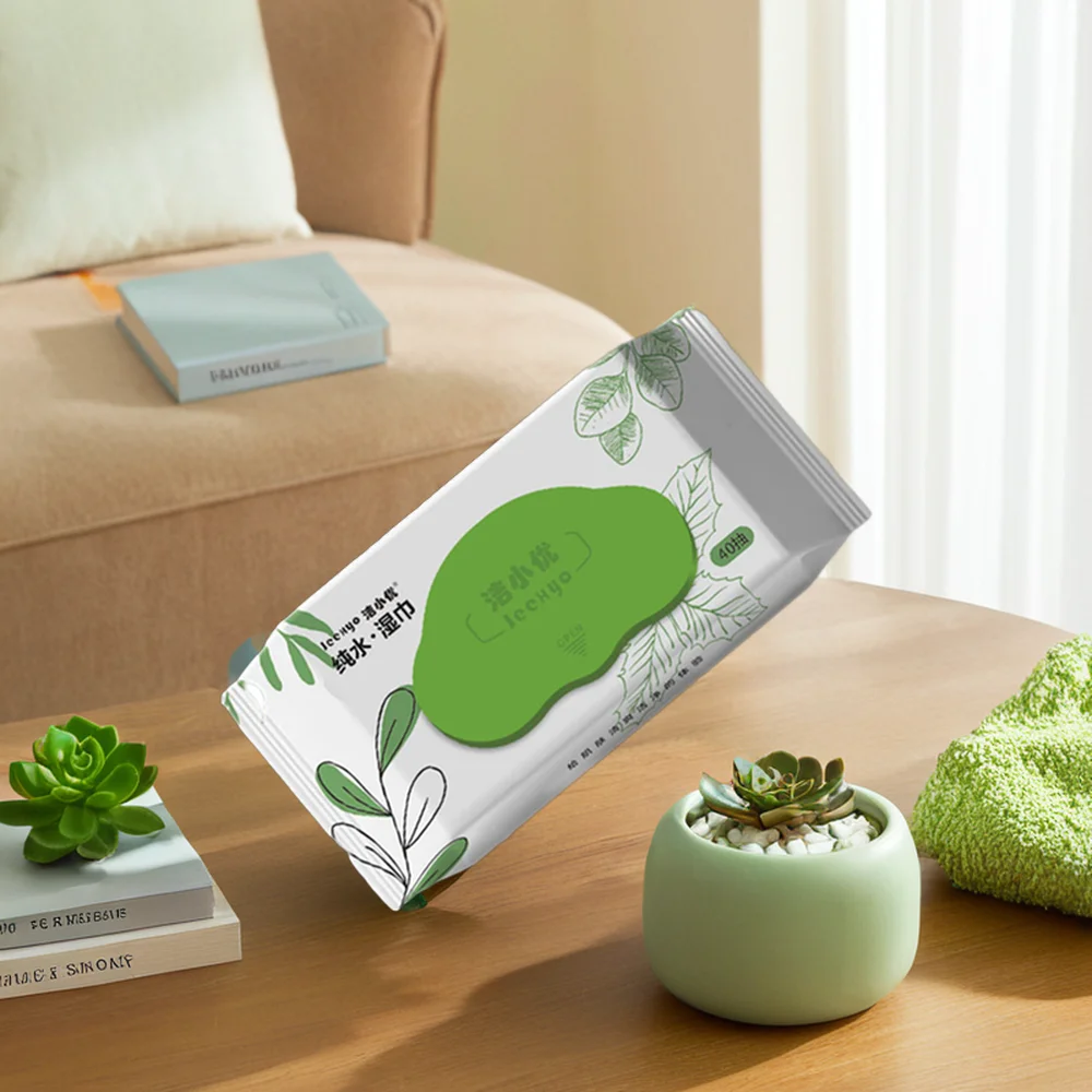 Daily Use Eco-friendly Pure Water Wipes Soft Wet Cleaning Paper Wipes for All Groups Household Cleaning wipes