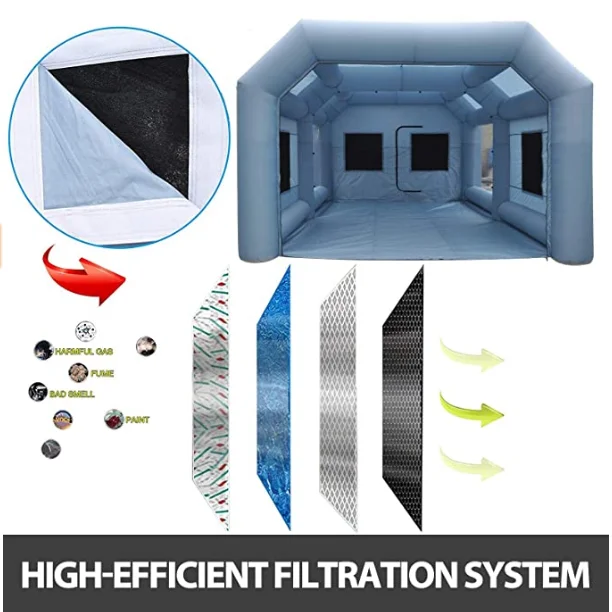 Free shipping Automotive Inflatable Portable Car Spray Paint Booth Garage Tent Automobile Painting Wash Room For Car