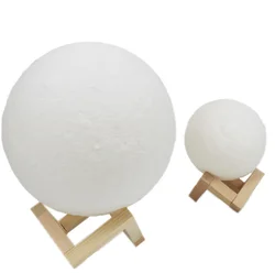 Drop Shipping 16 Colors Galaxy Moon Lamp Usb Rechargeable 15cm Remote Control 3d Printing Led Night Light Moon Lamp