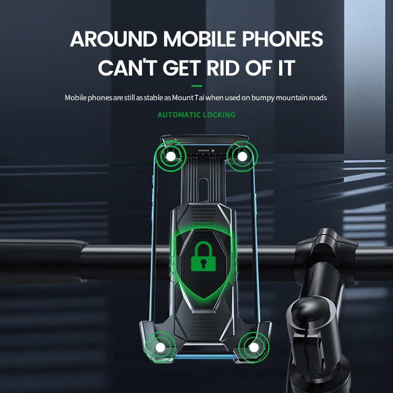 2023 new for iPhone 14 Pro ABS Premium Quality Bicycle Cell Phone mount electric Bike Motorcycle Mobile Phone Holder