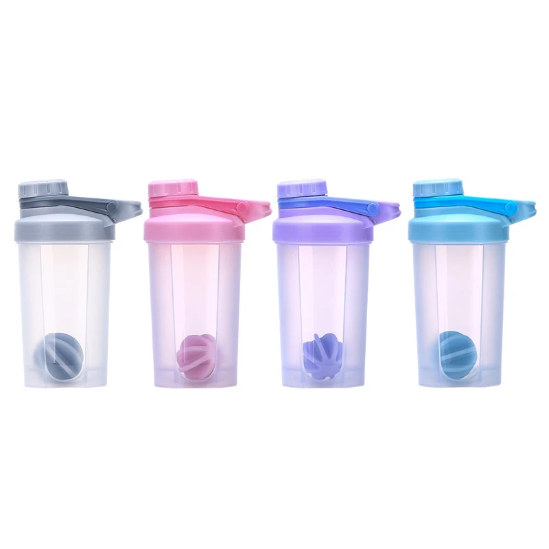 Custom 500ml Unisex Multi Colors Pink Plastic Protein Shakers Bottle With