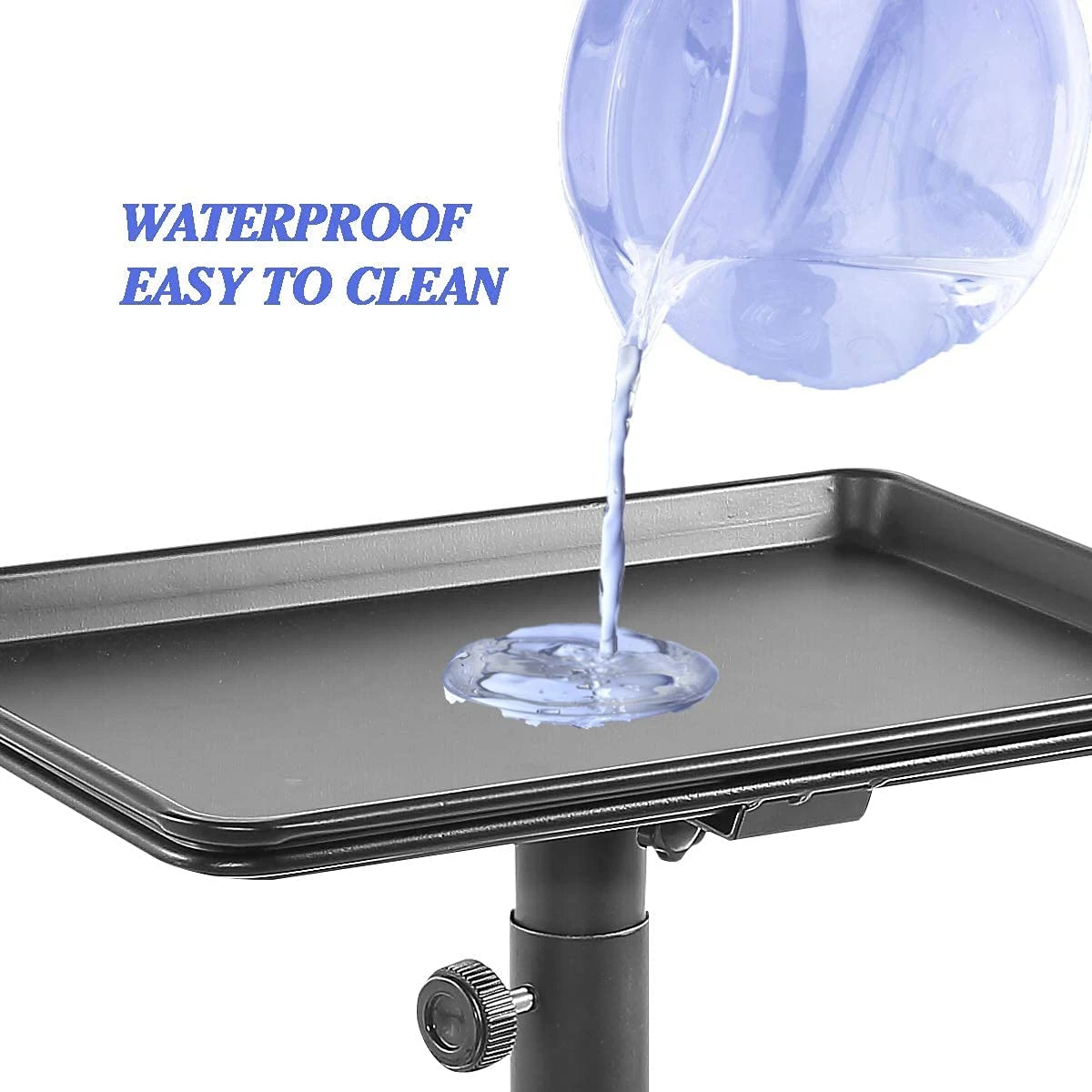 2023 Full Black Rolling Tattoo Studio Work Station Cart Dental Hair Beauty Salon Trolley with Detachable Tray