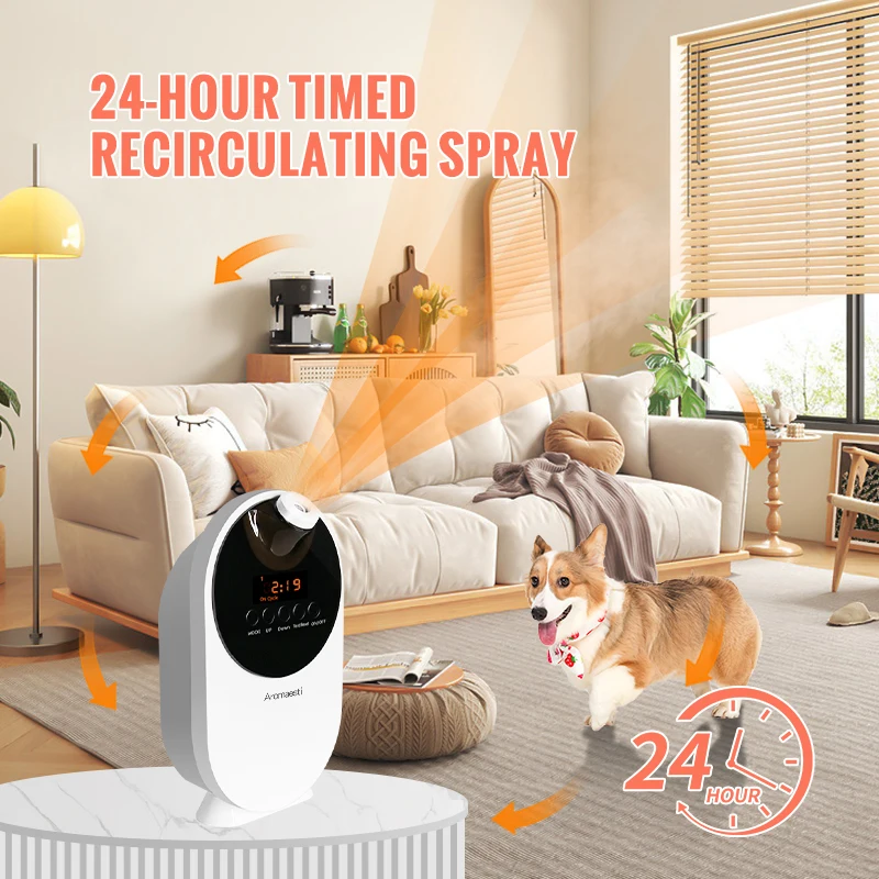 2023 Hot Sale Pet Deodorizer Automatic Timing Pet Deodorizing Spray Household Cat and Dog Urine Feces Body Odor Removal