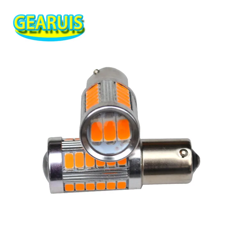 1156 BA15S BAU15S 33 SMD 5630 5730 LED P21W 1157 led p21/5w 33LED для автомобильных поворотников, фонарей, фонарей заднего хода