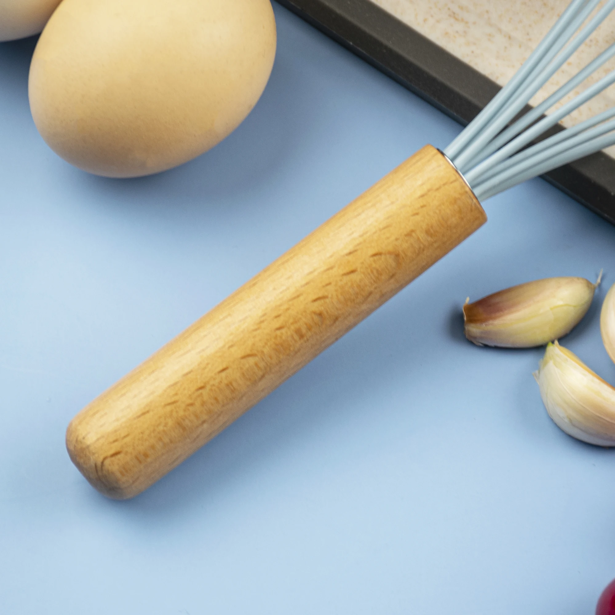 Amazon hot selling kitchen tools stainless steel egg whisk for hotel cooking kitchen