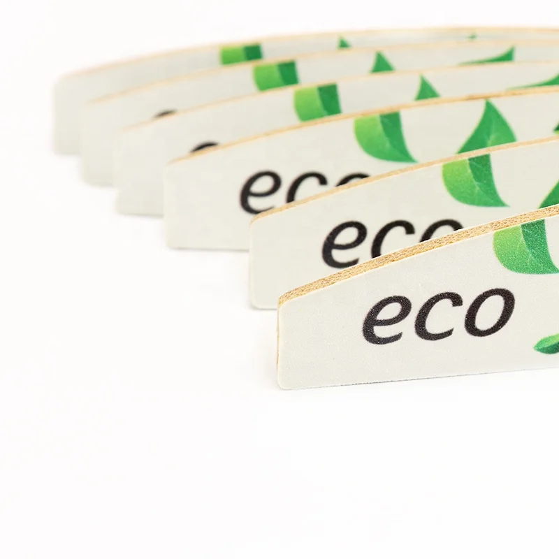 Ziri Factory Supply Manicure Pedicure Tools Biodegradable Plastic Free Nail Buffer Emery Board Professional Bamboo Nail File