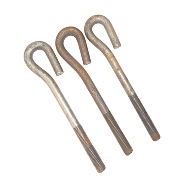 Customized zinc plated m12 L type 7 Type anchor bolt grade 4.8 steel hot dip galvanized foundation anchor bolt