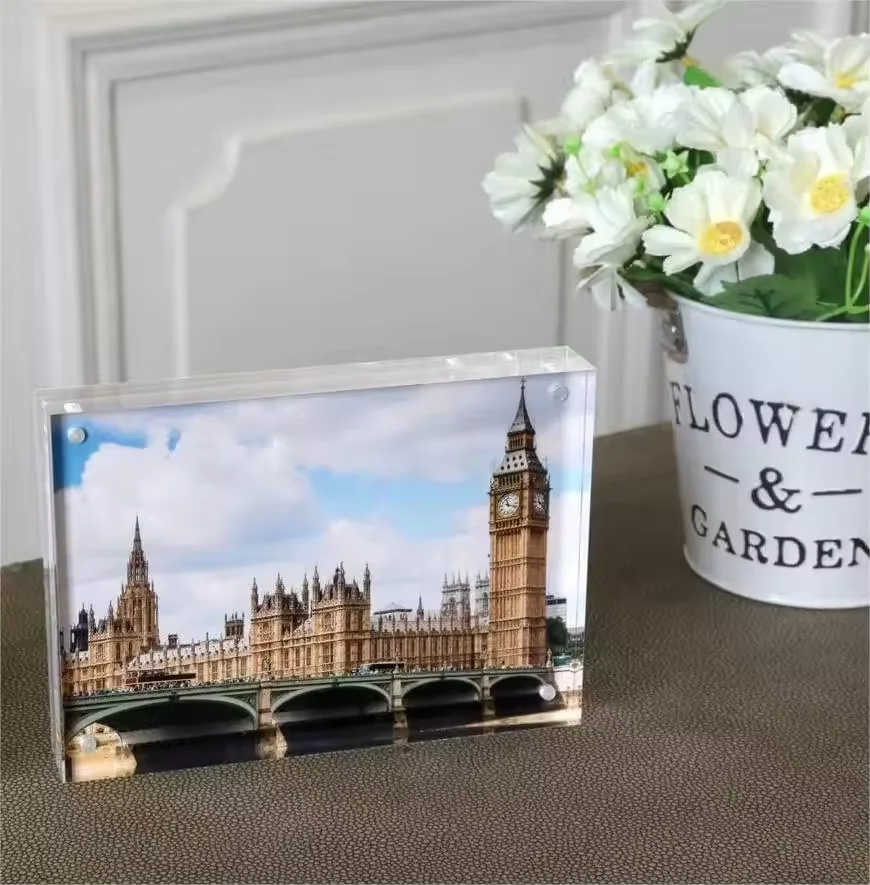 A4 Acrylic Wood Certificate Holder for Display Boards Elegant Sign Holder