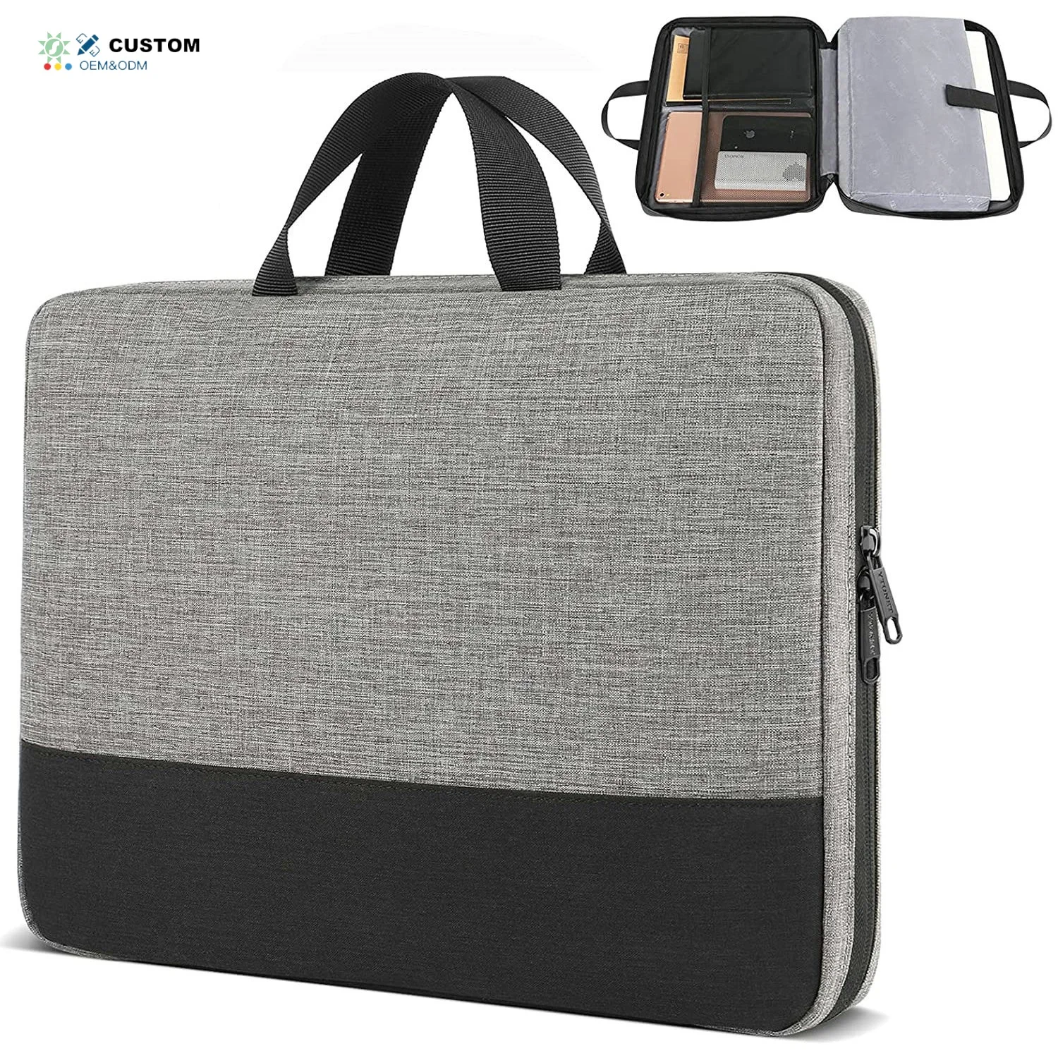 15. inch Portable Carrying Case Durable Men Slim Laptop Bag Waterproof Business Office Macbook Laptop Sleeve