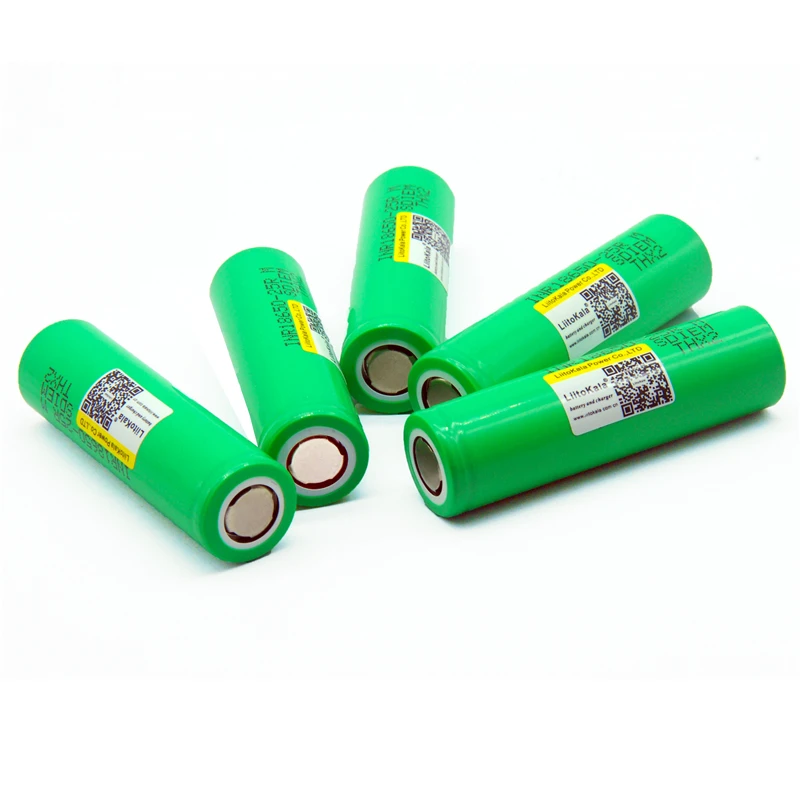 LiitoKala 18650 2500mAh battery Rechargeable battery INR18650 25R M 20A discharge Li-ion Battery 15A cell battery