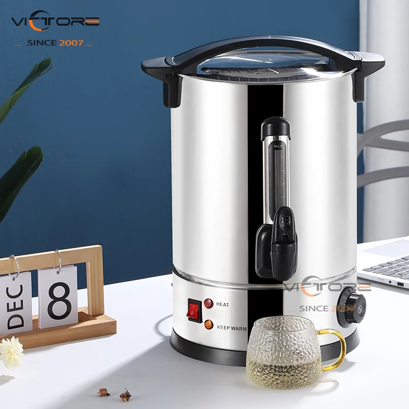 8L-45L Hot Water Boiler Milk Tea Dispenser Commercial Water Bucket