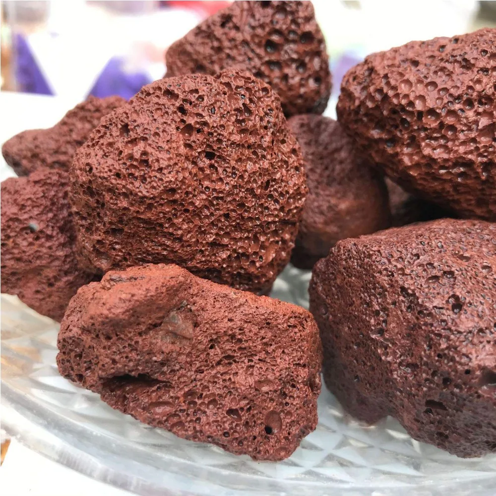 Black Red White Volcanic Rock Pumice Lava Stone