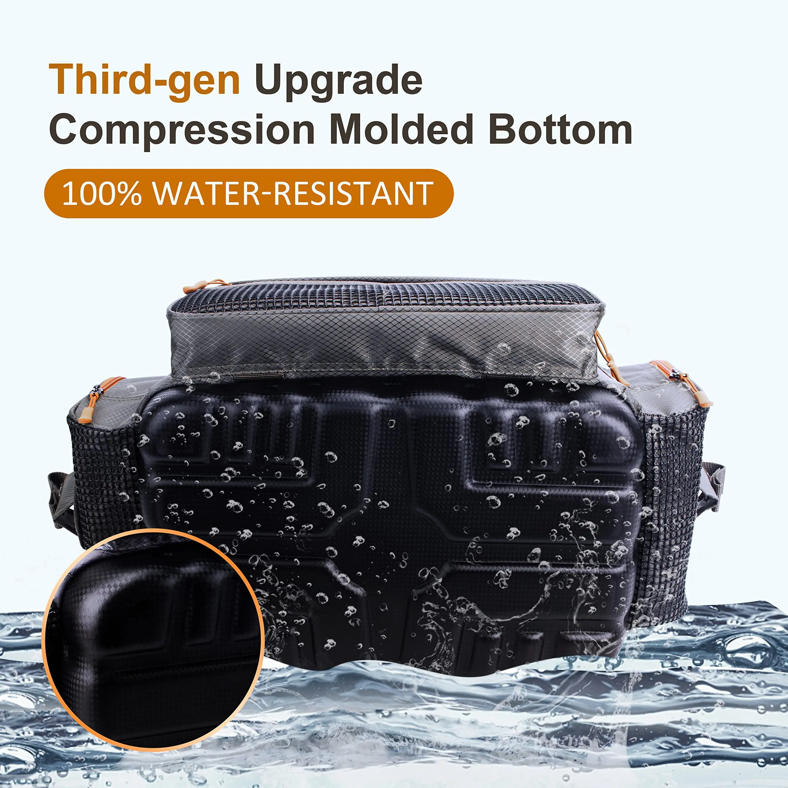 Multifunctional Fishing Tackle Bag Waist Pack Fishing Lures Tackle Gear Utility Storage Bag