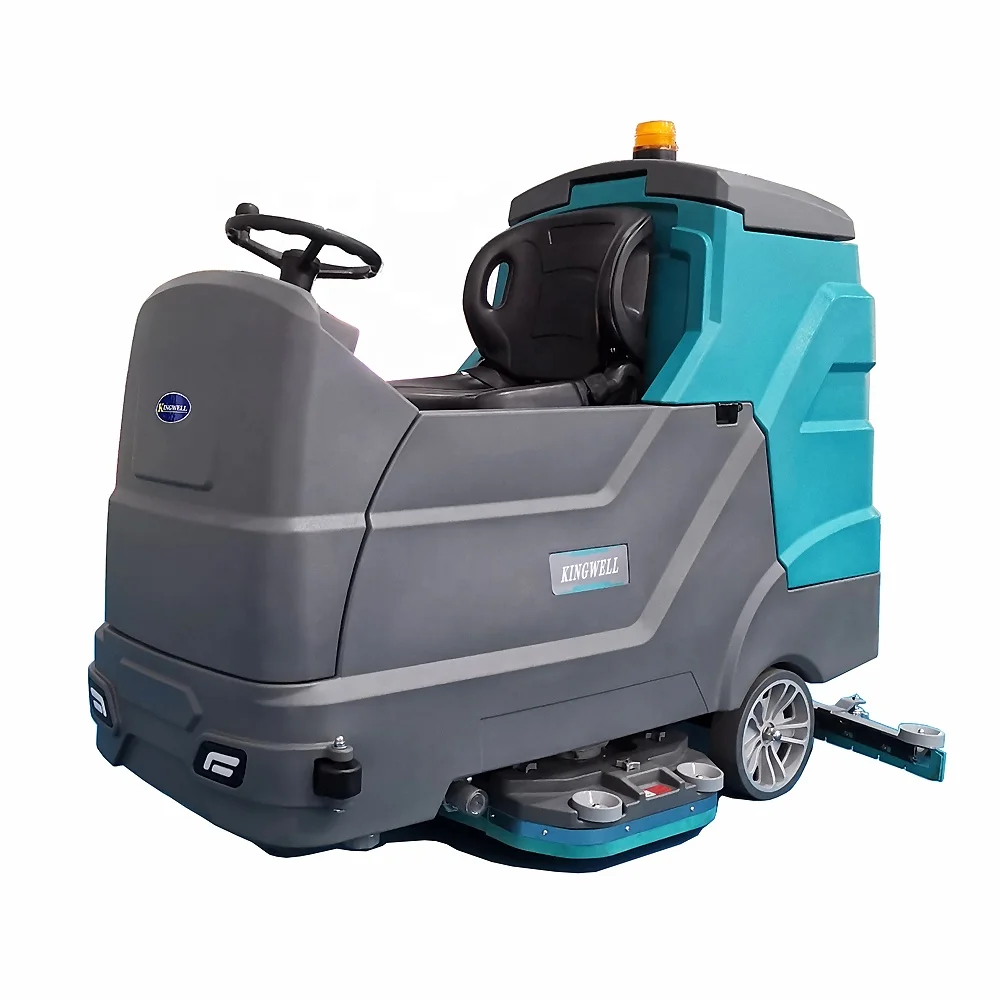 Industrial Cleaning Automatic Washing Commercial Scrubbing Machine Ride On For Auto Double Rider Cement Floor Scrubber