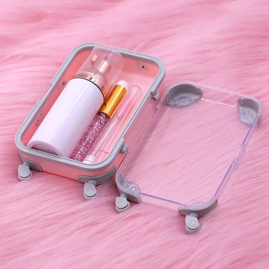 Tear Free Vegan Friendly Pink Lash Shampoo Bottle Kit Private Label Eyelash Foam Cleanser Lash Shampoo Lash Cleanser