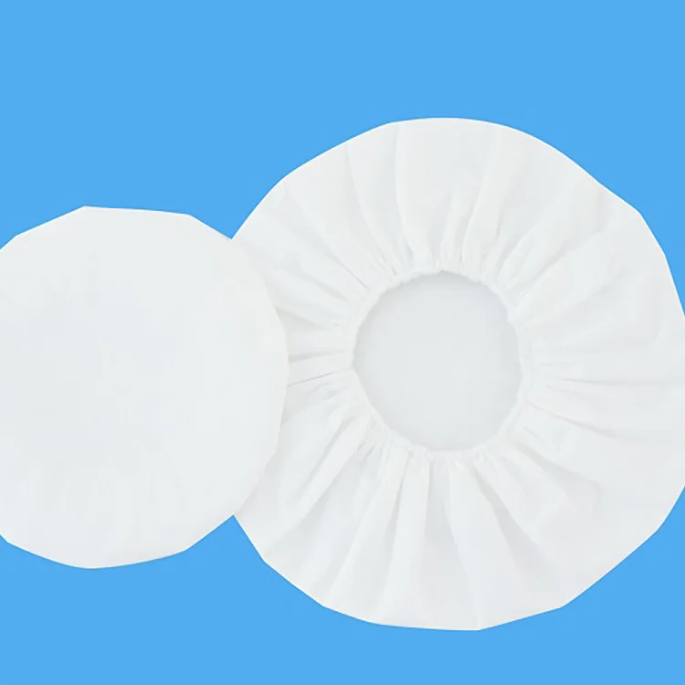 China factory wholesale high quality nonwoven waterproof disposable shower cap for beauty salon