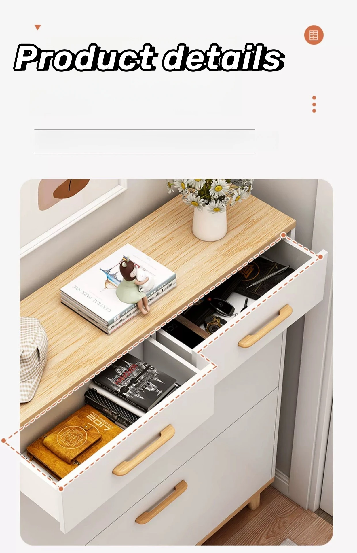 Ultrathin Design Entry Way Shoe Storage Shoe Organizer Rack for Home Hot Sale Living Room Furniture Cabinet Wooden High Quality