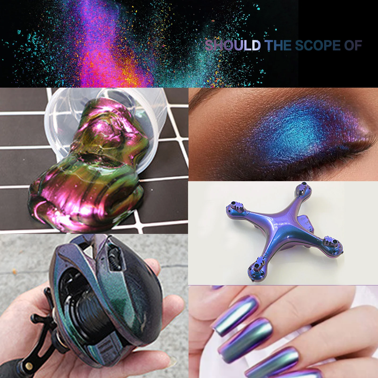 Hot Selling Chameleon Pearl Powder Pigment Bulk Multi Chameleon Powder