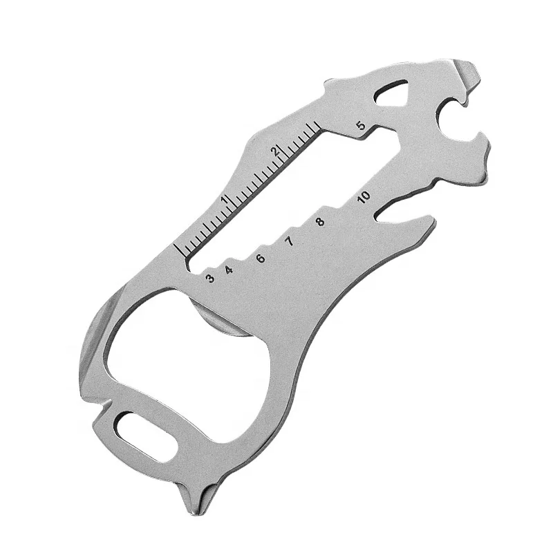 Tiger Shape EDC KeyChain Portable Accessory Multifunctional Tools Stainless Steel Mini Outdoor EDC Tools