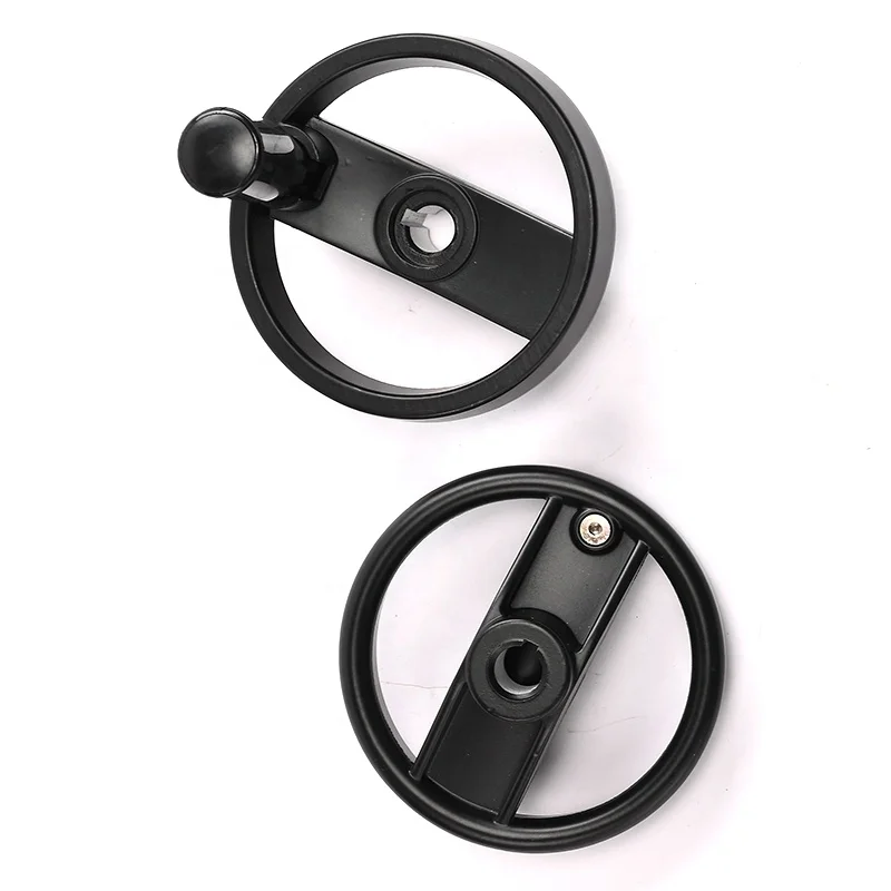 Double spoke solid plastic screw spoked valve rotating  lathe handwheel