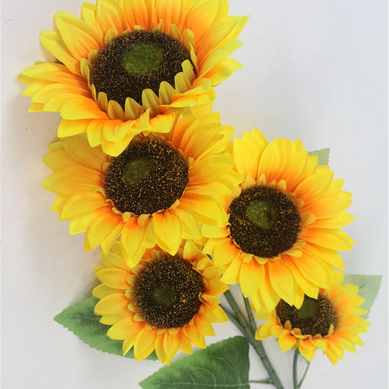 101cm sunflower Yellow Single Flowers Large Plastic Sunflower Artificial For Home Decor