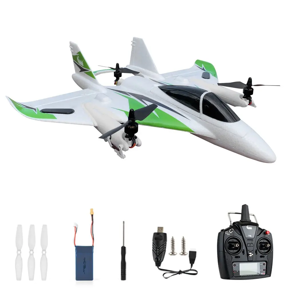 JJRC 6CH RC Aircraft FPV Airplane 6-Axis Gyro 2.4G Remote Control Aerobatic Airplane Fixed Wing Aircraft Toys
