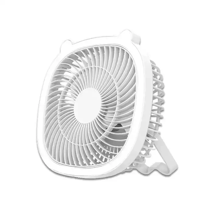 Usb Charge Night Light Fan Wireless Ceiling Electric Fans Wall Hanging Air Cooler Desktop Mini Circulator Camping Night Lamp Fan