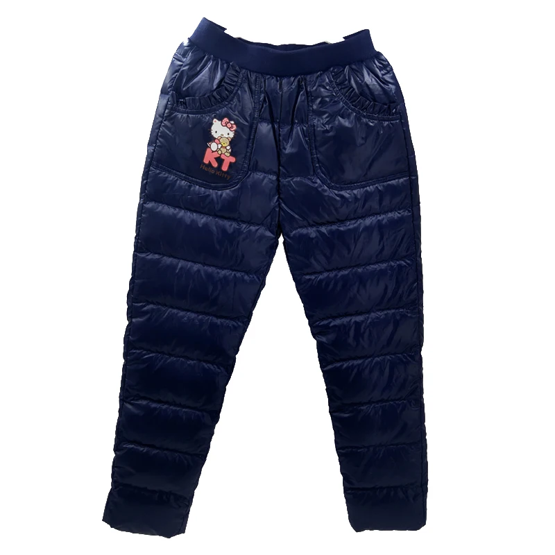 
2020 New large size loose down pants outdoor thick warm fashion kids down pants 