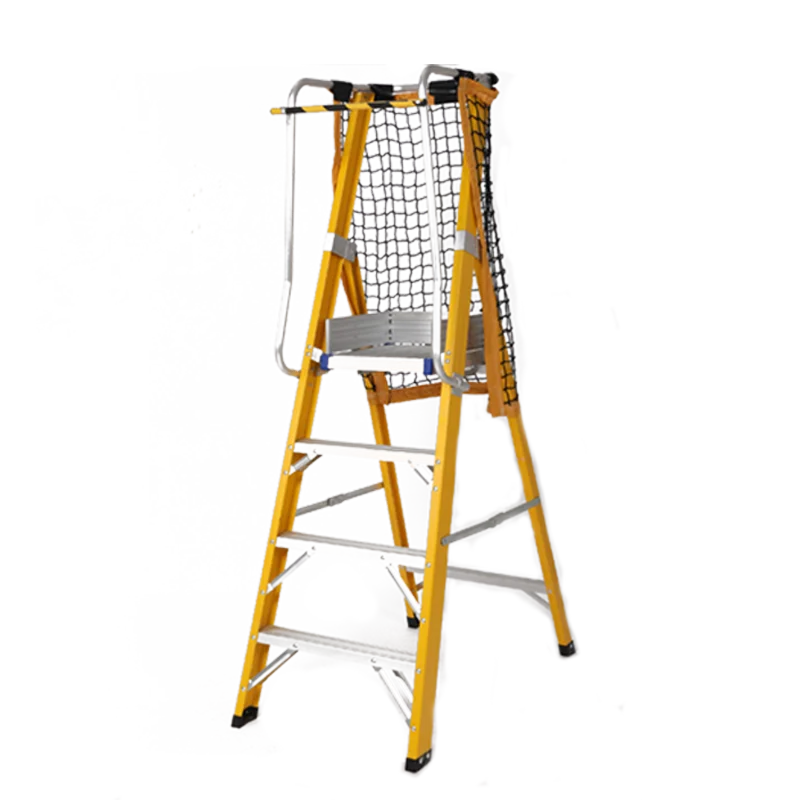 4 Step Ladder Folding Step Stool with Hand grip Anti-Slip and Wide Pedal FRP Stepladders for Home and Kitchen