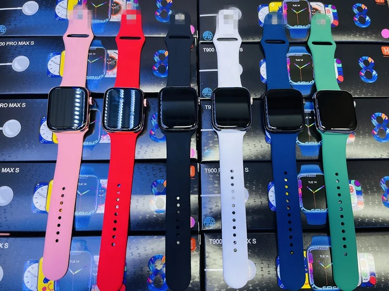 2022 best clone series 8 smart watch T900 PRO MAX S Reloj Sport  for girls waterproof series 8 smart watch