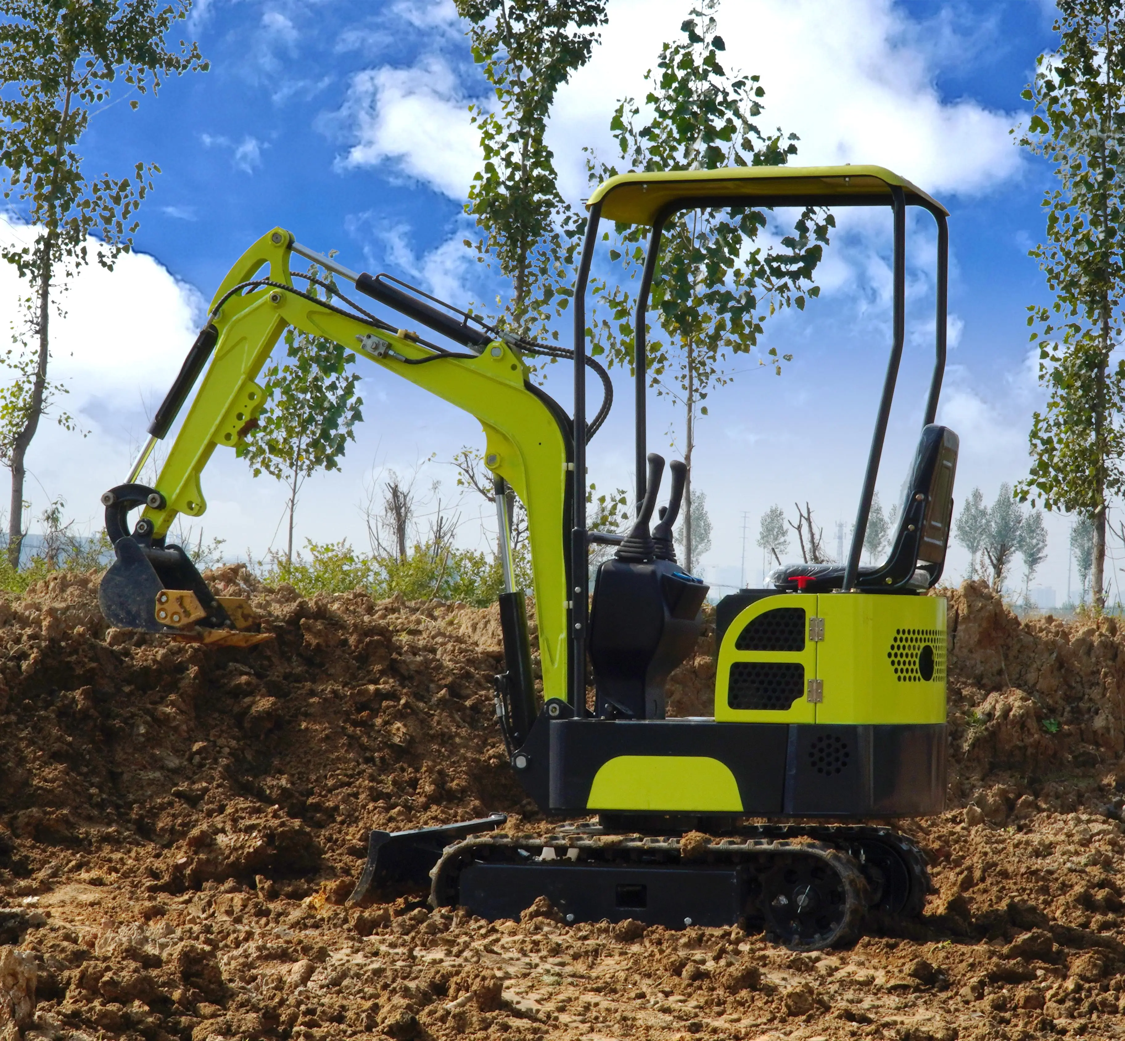 Manufacturer Electric Small Excavator With Cab Excav Mini Crawler Excavator For Sale