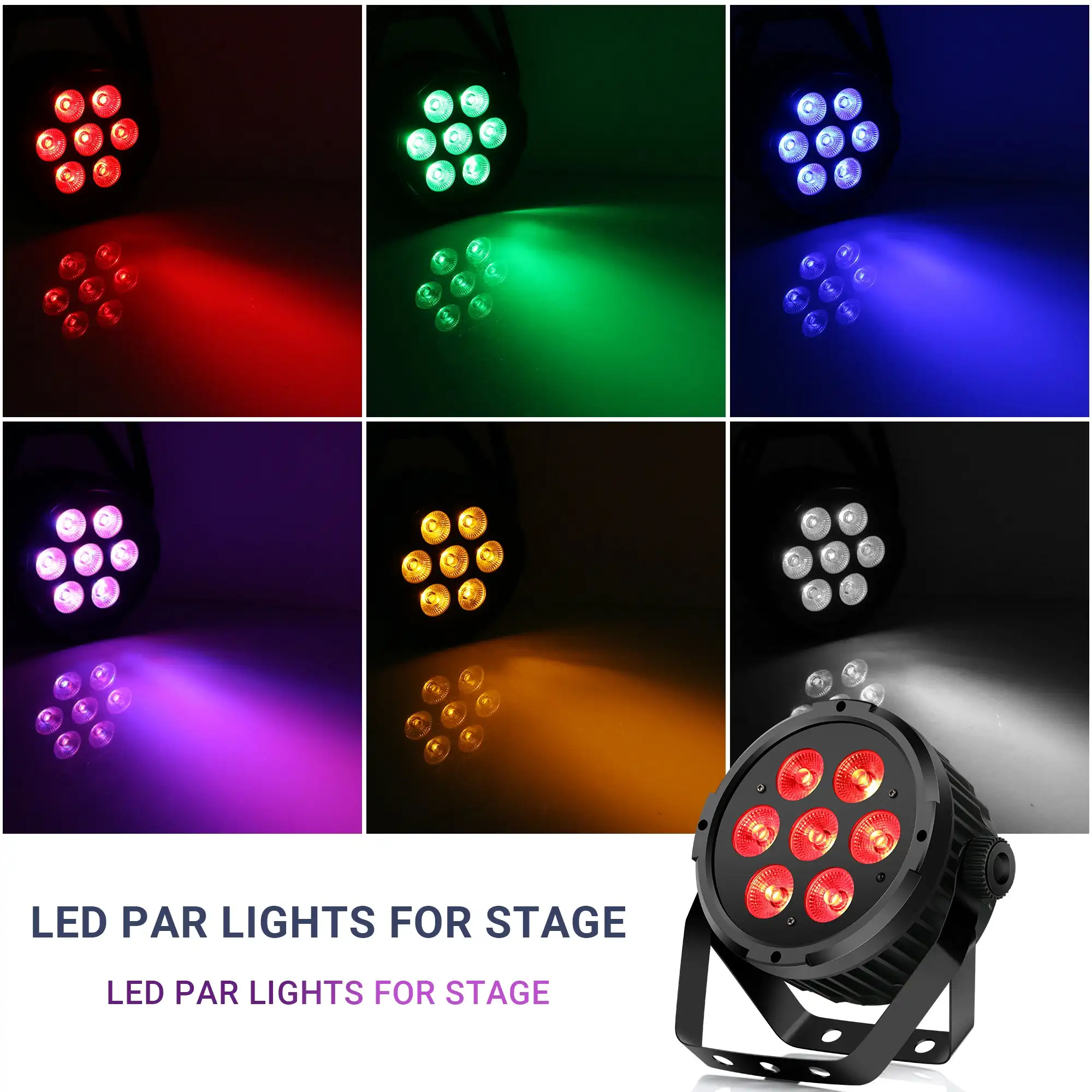 stage lighting RGBWA UV 6in1 wifi battery powered wireless dmx led par light