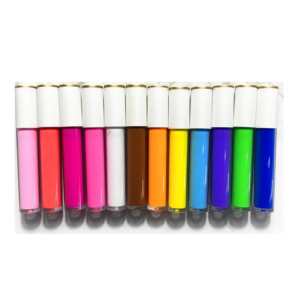 Long Lasting Waterproof Custom Highly Pigment  Rainbow Neon  Colorful Liquid Eyeliner
