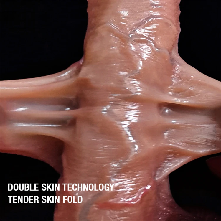 Silicone Suction Realistic Penis Soft Sexy Huge Dildo Skin Feeling Female Masturbator Double-layer Cup Big Dick Dildos for Women