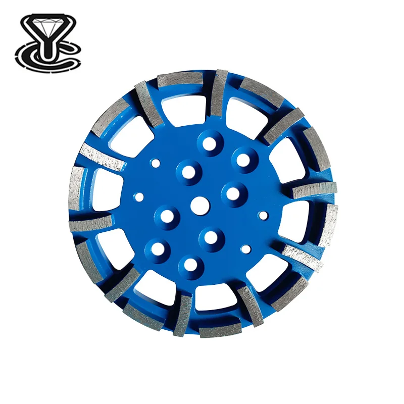 Manufacturer 10in- 250mm Diamond Grinding  Disk Polishing Plates Concrete Floor Sabre-Tooth Sharp Type Diamond Grinding Disc