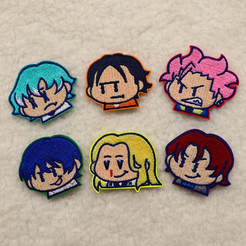 Wholesale Embroidered Anime Character Patch Mini Logo Sew On/Iron On/Self-Adhesive Anime Patches Custom Embroidery