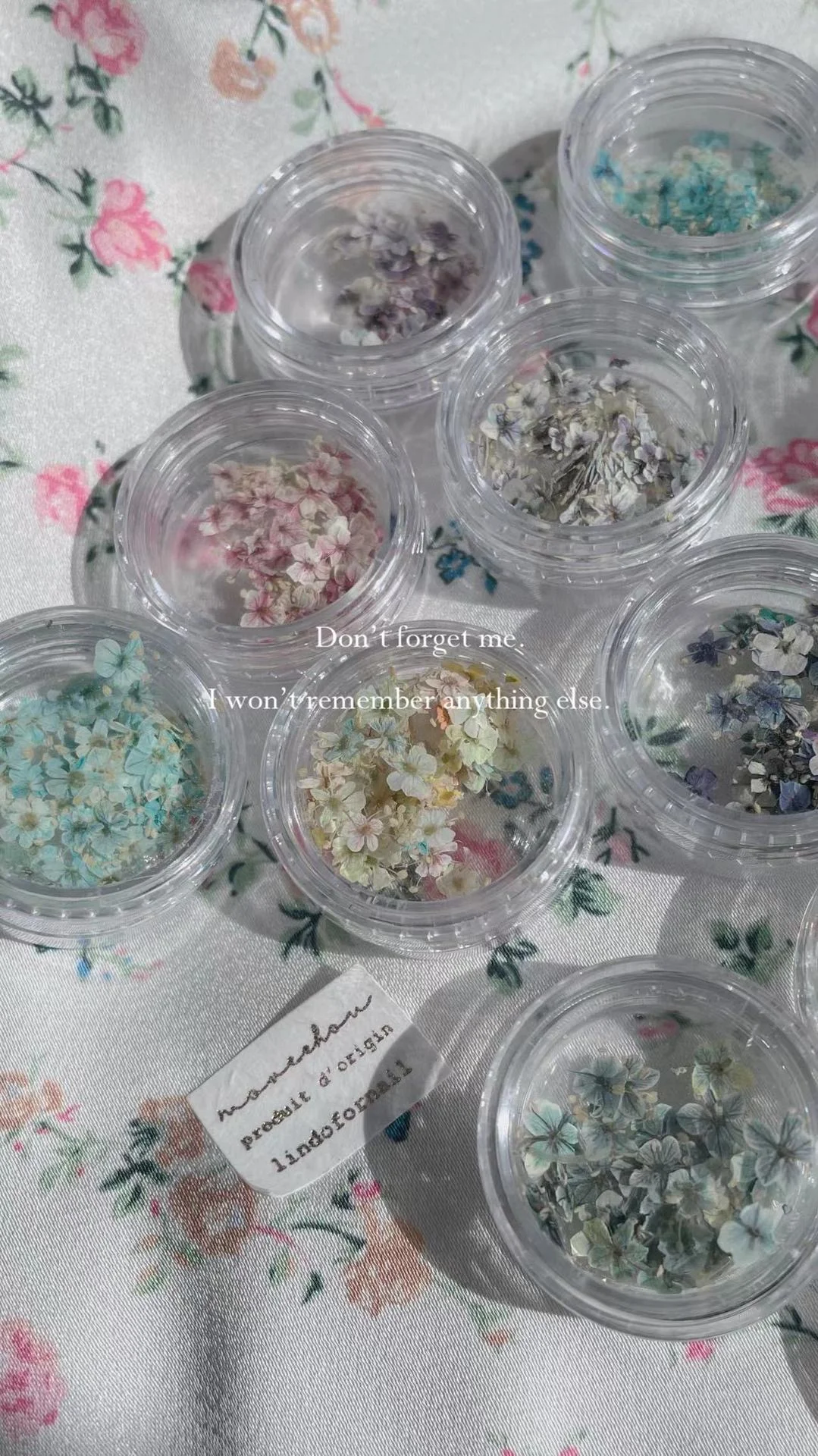 High Quality Dried Flowers DIY Nail Decorations Nail Art Pressed Dry Flower Nature Real Nail Art Dried Flowers