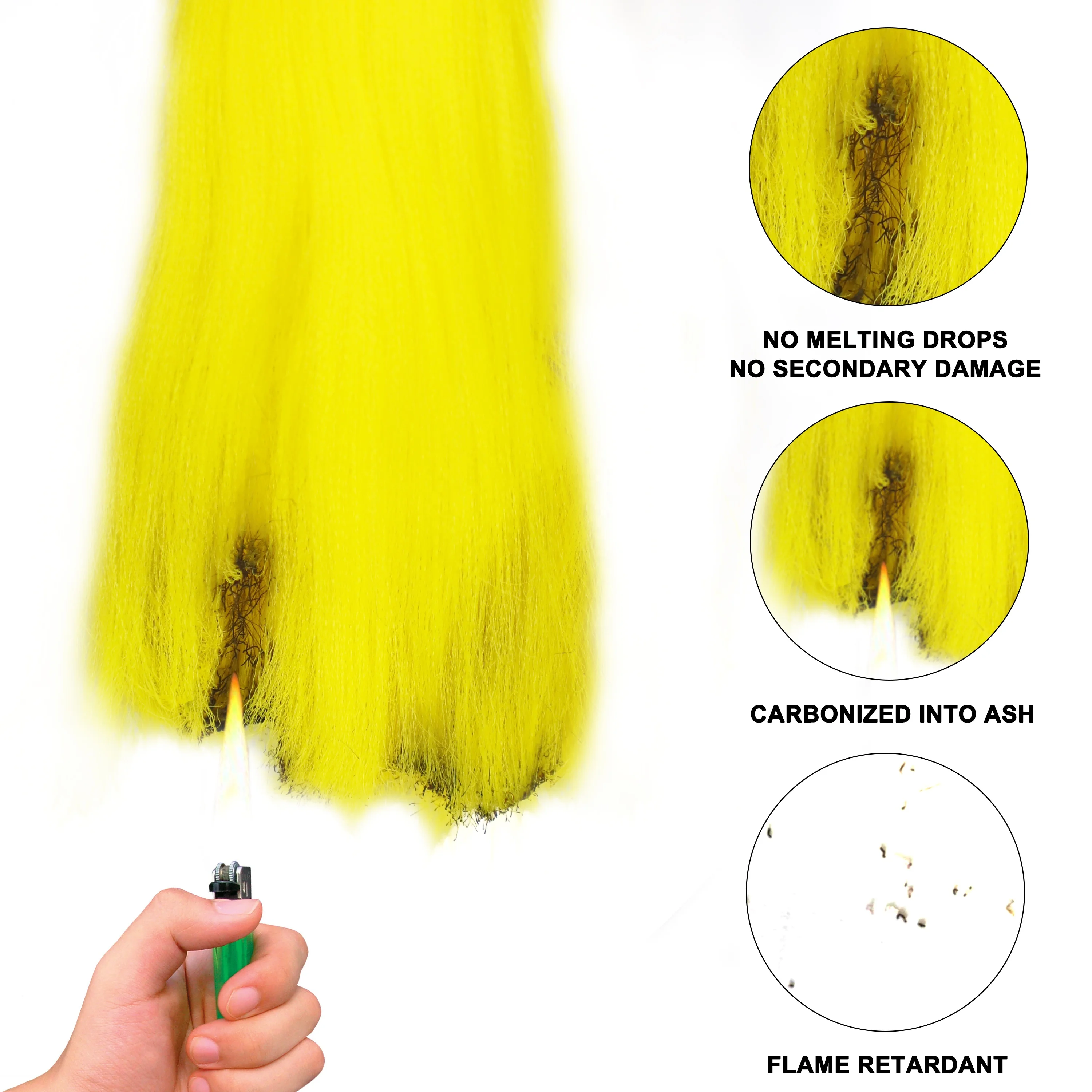 HS-TRIII Synthetic PVC Low Temperature Flame Retardant Synthetic Hair Extension Raw Material Jumbo Braid African Crochet Braid