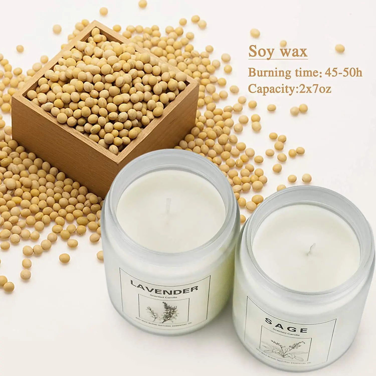 fragrance oil bottles scented 100% natural soy wax candle luxury scented candles private label gift box set