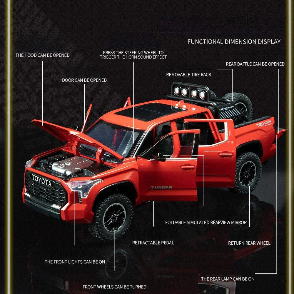 1/24 тундровая модель автомобиля