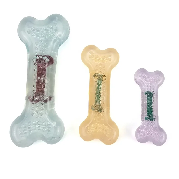 Wholesale multi flavour dog bone clean and  grind teeth bone toy,peanut butter spreadable and durable pet toy