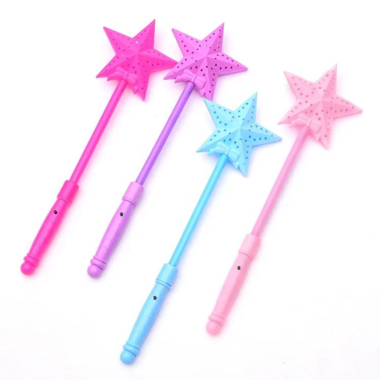 Star Heart Shaped Led Flashing Light Stick/Magic Wands Led Light Stick for Weddings Party