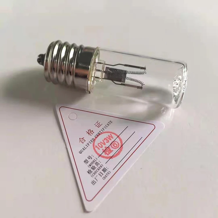 10 в 52 мм 3 Вт 185нм 254нм коробка для микроволнового стерилизатора бактерицидная УФ-лампа для вешалки одежды