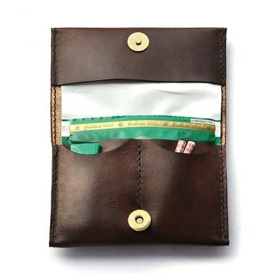 
Genuine leather pouch with belt hook for face masc and utility pouch 