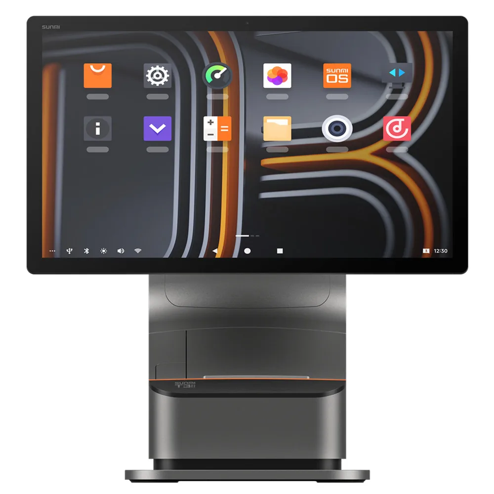 Smart Desktop Terminal SUNMI T3 PRO Max Built-in 80mm Printer Android 13 Luxurious Cash Register