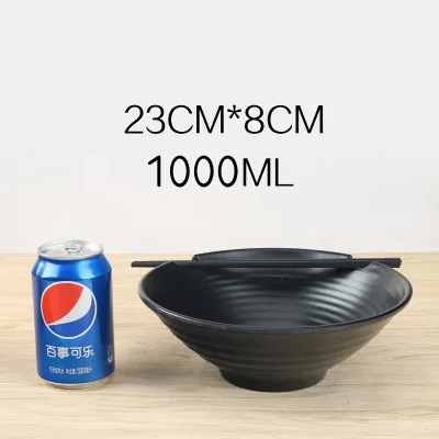Miamine tableware commercial porcelain Malatang big Noodle bowl Ramen black beef rice noodle soup powder bowl