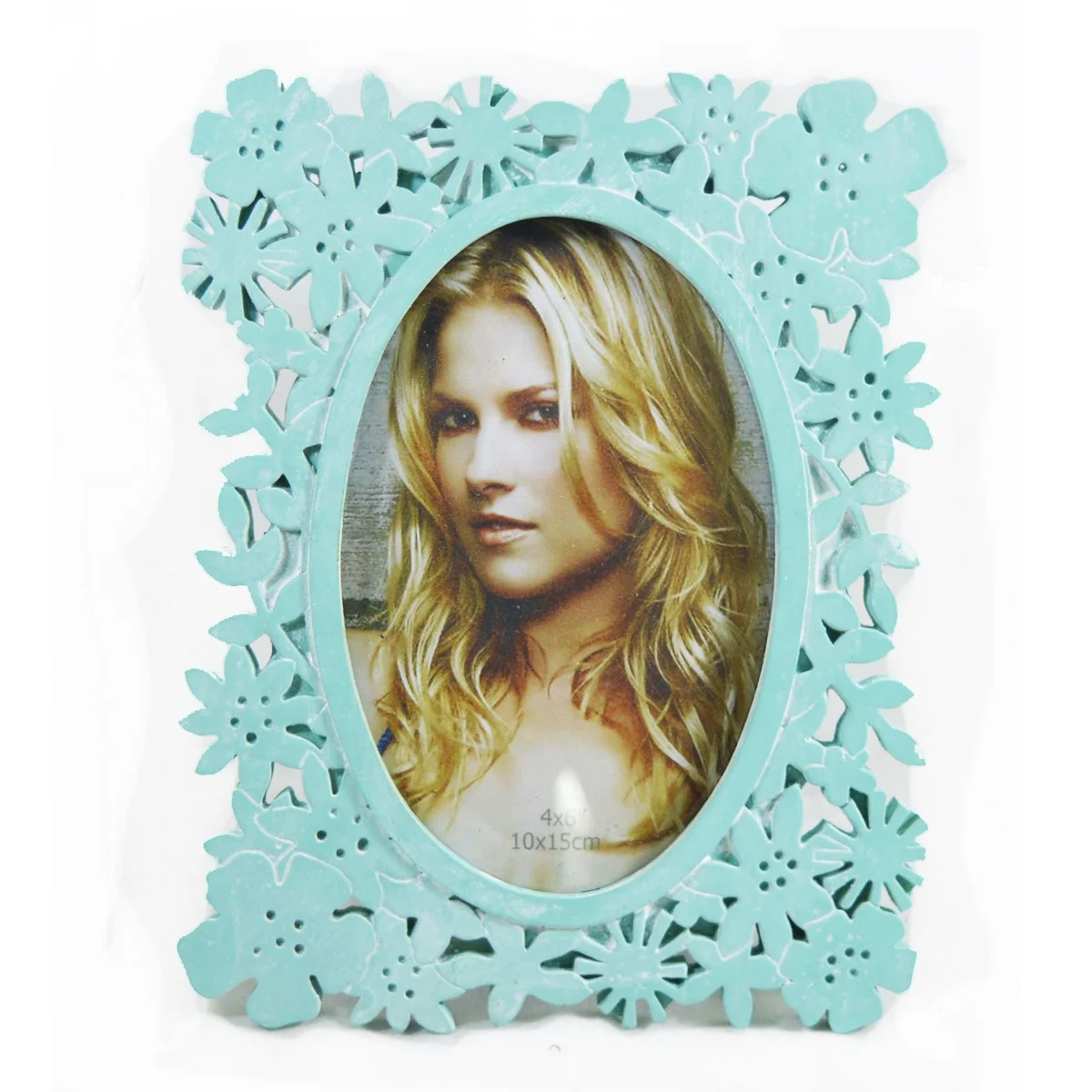 antique silver compact resin photo frame