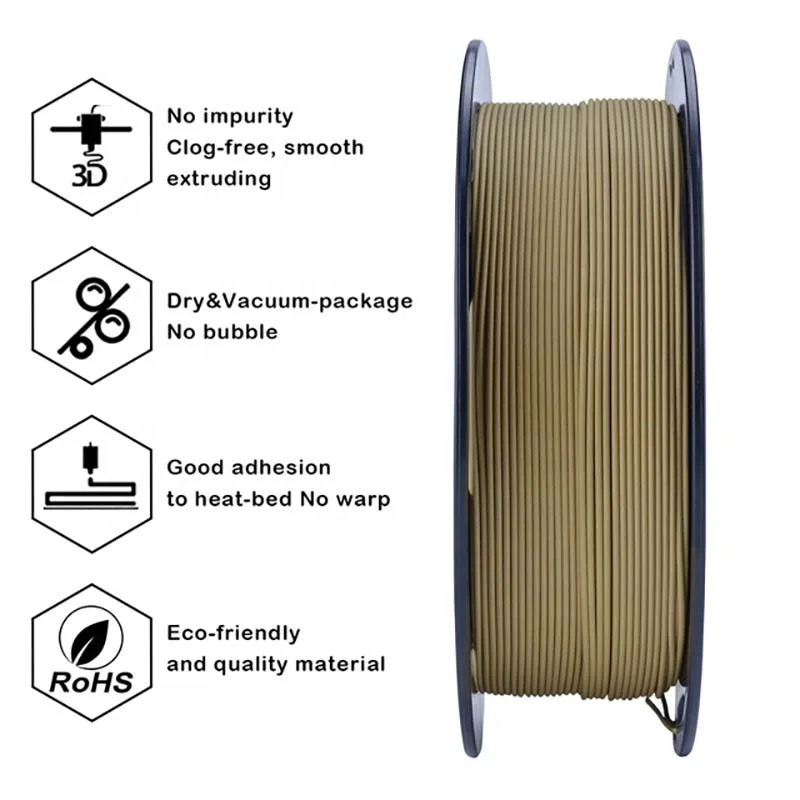 ZIRO Matte PLA filament Frosted 3D Filament for printer 1.75mm