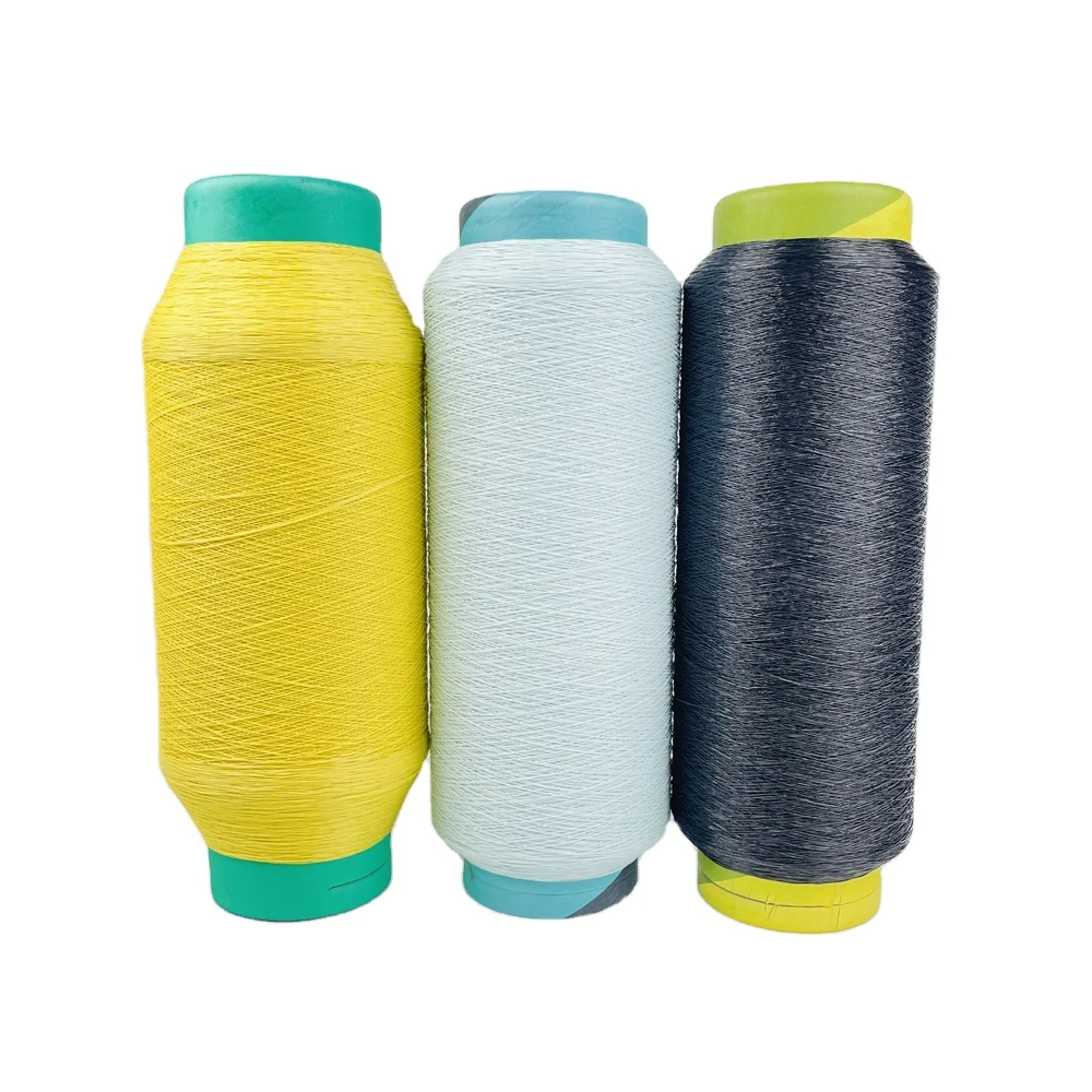 Twisted 120 250 350 TPM polyester dty yarn 300d 96f rayon filament 300 denier polyester fly knitting upper yarn