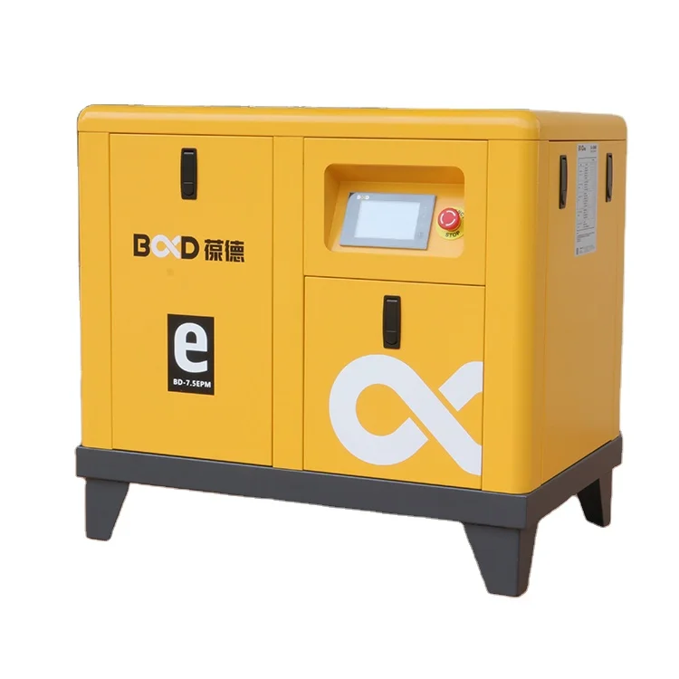 Винтовой компрессор 7,5 кВт, 8 бар, энергосберегающий винтовой воздушный компрессор VFD, винтовые воздушные компрессоры с постоянным магнитом